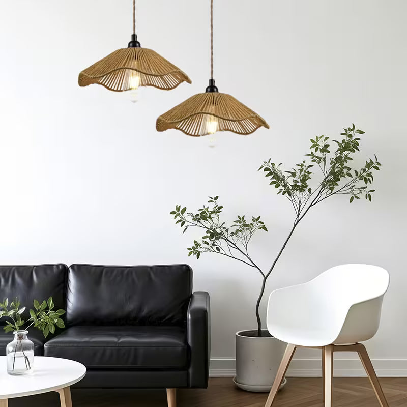 Woven Umbrella Pendant Light Shade